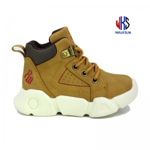 2022 Good Quality Kids Casual Shoes - Kids Boots flat boots sneakers high-top children’s casual shoes  children Working Shoes – Walksun