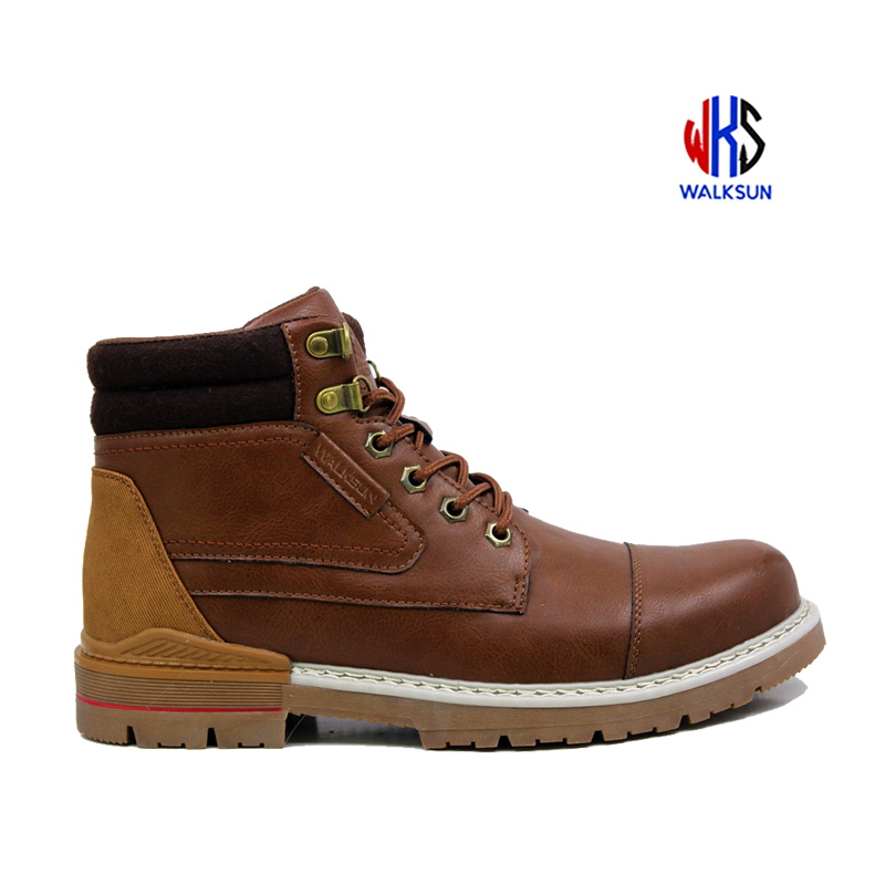 waterproof Leather boots for men  work shoes cow Leather  outdoor Men safety shoes