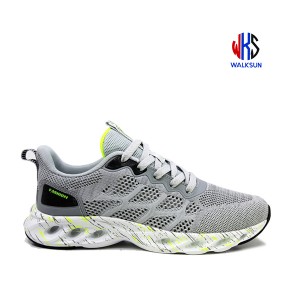 Chinese wholesale Mens Lace-Up Hiking Boots - Fly Knit Breathable Mesh Men’s Casual Sports Shoes – Walksun