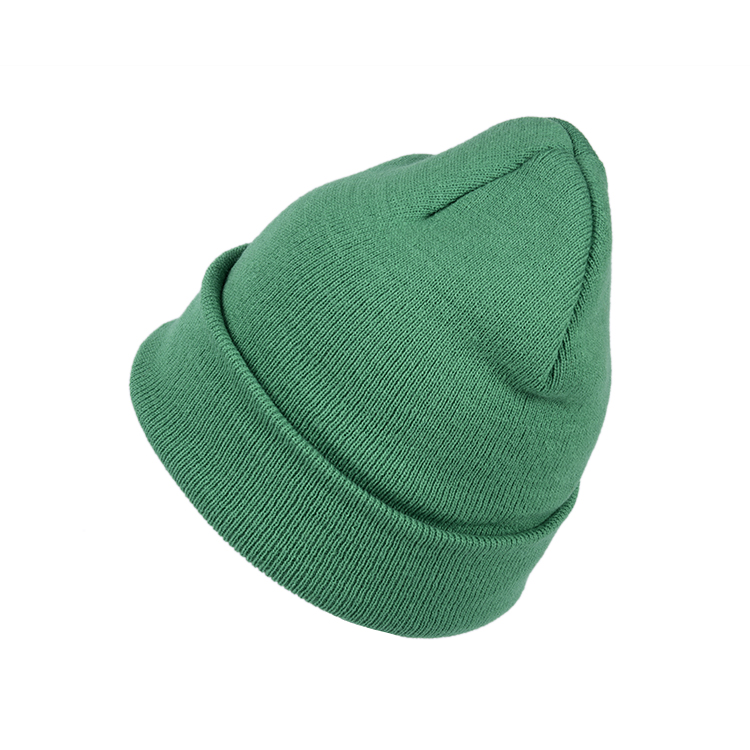 Reliable Supplier  Top Button Cap  -  Promotional 100% Acrylic Customized Logo Solid Color Recycle Plain Sport Beanie –  Wangjie