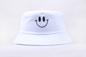 New product female version tide sunscreen hat cute spring and summer casual smiley face New York couple fisherman hat basin hat