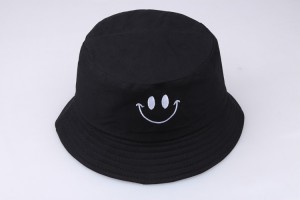 New product female version tide sunscreen hat cute spring and summer casual smiley face New York couple fisherman hat basin hat