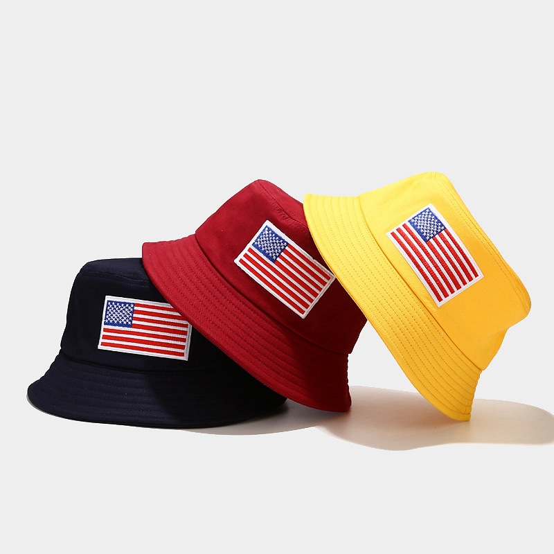 Factory wholesale 7 Panels Cap -  Bucket Hat Flag Embroidered Custom Logo –  Wangjie