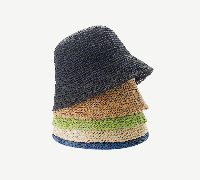 Factory Price For Adult Cap - Wholesale Beach Hat Fisherman Bucket Hat Foldable Floppy Summer Straw Hat –  Wangjie