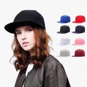 Promotional Wholesale Blank Snapback Baseball Cap Flat Brim Hats Flat Bill Caps