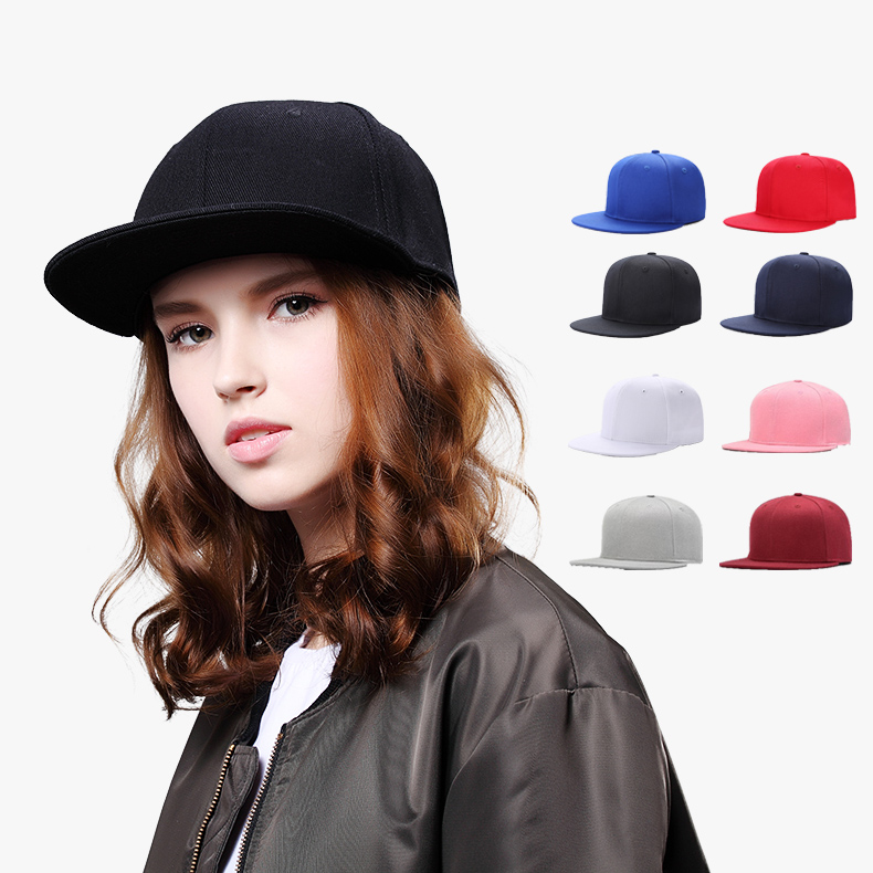 Free sample for Snapback Hat - Promotional Wholesale Blank Snapback Baseball Cap Flat Brim Hats Flat Bill Caps –  Wangjie