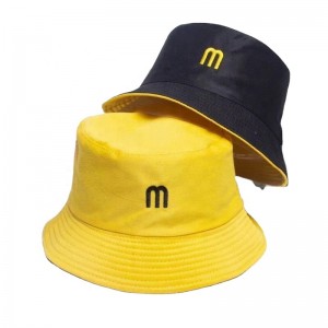 china supplier Cheap Reversible Bucket Hats Custom Men Cotton Bucket Hats with Embroidery logo