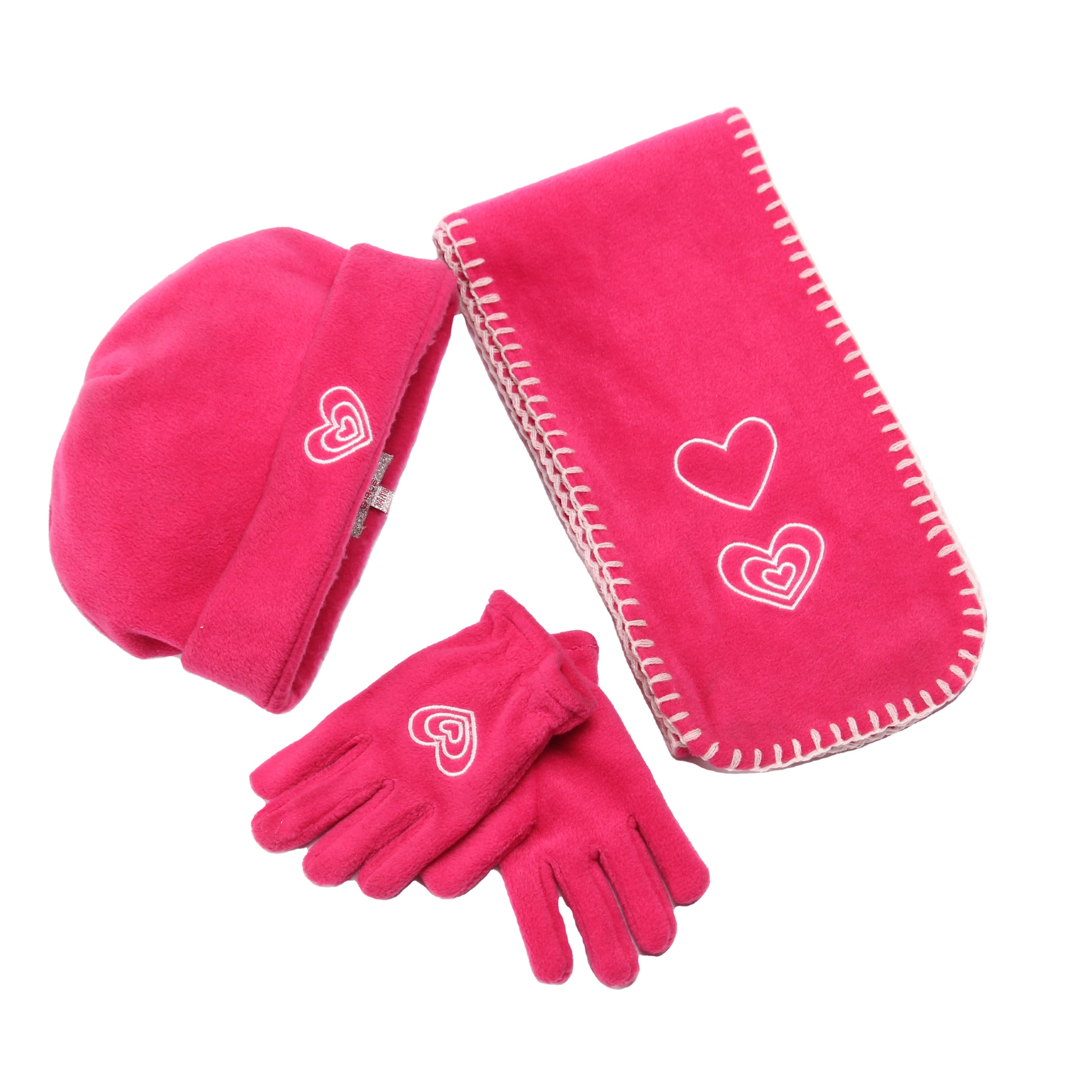 2021 Good Quality  Winter Cap  - super warm cheaper embroidery logo children polar fleece scarf hat glove set –  Wangjie