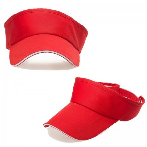Outdoor Wholesale Summer Custom Promotional Adjustable Blank Cotton Sun Visor cap