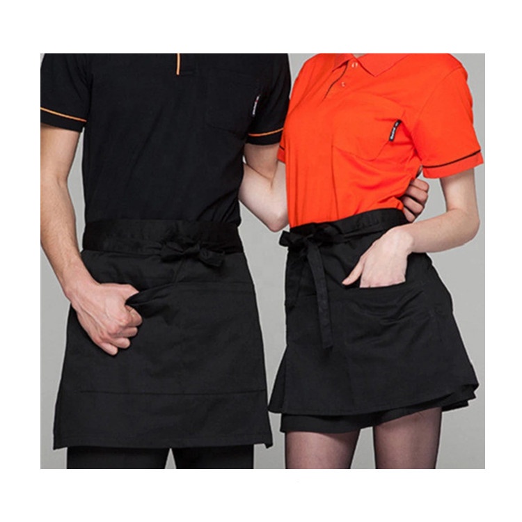 Personlized Products   White Hotel Bed Sheet  - Waiter Apron  –  Wangjie