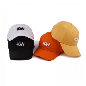 china supplier low moq custom baseball cap/adult wholesale dad cap