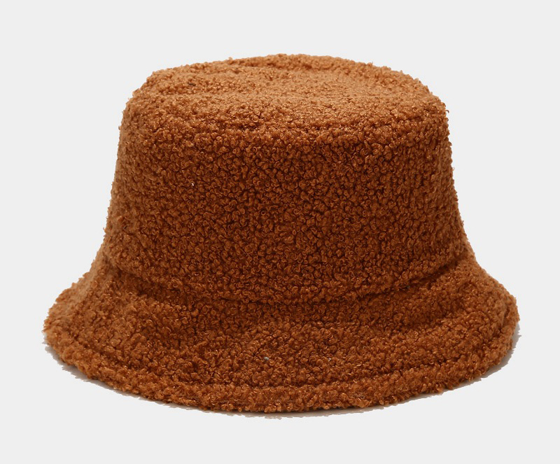 Factory Price  Garment Washed Cap/Hat  - winter fuzzy terry towel bucket hat  –  Wangjie
