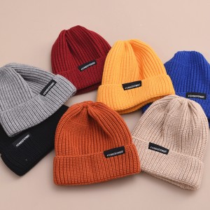 custom patch knitting winter beanies hats