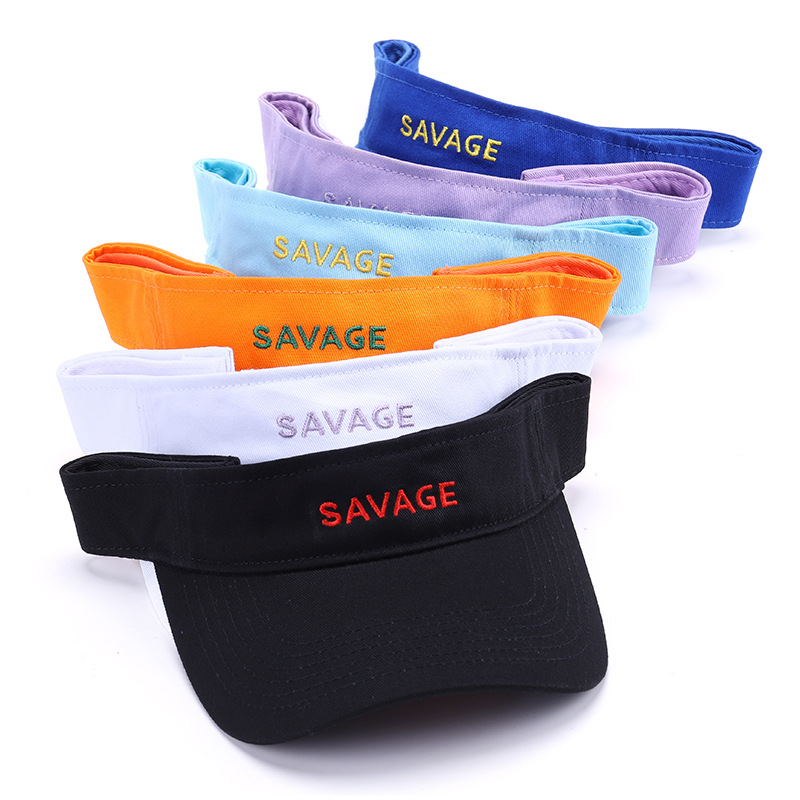 Special Price for  Mix Colour Jersey Cap/Hat  - Unisex colorful custom embroidered logo cotton sports sun visor hat –  Wangjie