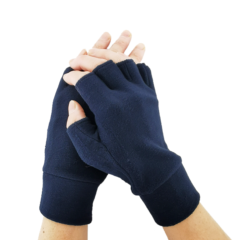Wholesale Price Acrylic Hat - polar fleece half finger men glove –  Wangjie