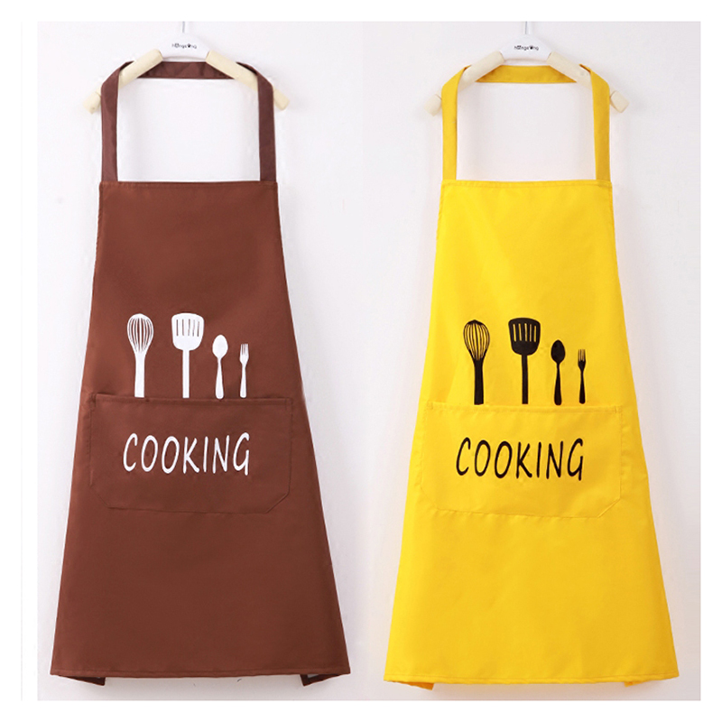China Supplier  Toggle Fastener At Back  - Custom quality polyester chef apron cotton kitchen apron –  Wangjie