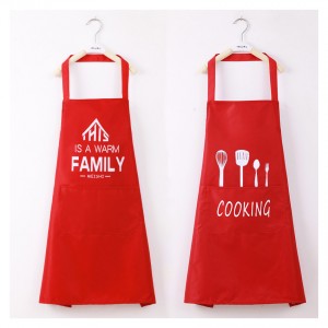 Custom quality polyester chef apron cotton kitchen apron