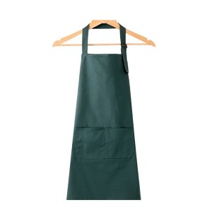 100% cotton plain long aprons with embroidery logo