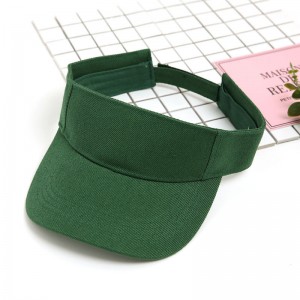 Cheap price  Knit Cap With Solid Cuff  - Wholesale custom logo cotton summer sports golf sun visor hat –  Wangjie
