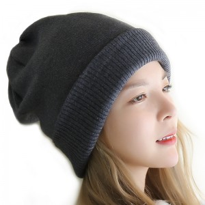 Bottom price  Mixed Color Knit Hat  - Women Colorful Beanie Hats  –  Wangjie