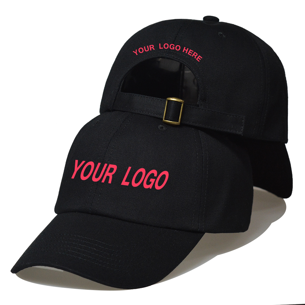 Factory Free sample Baseball Cap - Custom made logo color embroidered dad hat promotional unstructured cotton soft panel dad hats for men women –  Wangjie