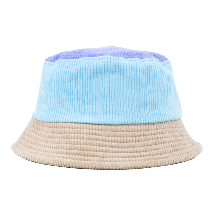 One of Hottest for Bob Hat - color block custom logo Corduroy bucket hat –  Wangjie