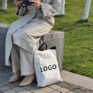 eco-friendly reusable custom logo cotton tote bag canvas shopping bag