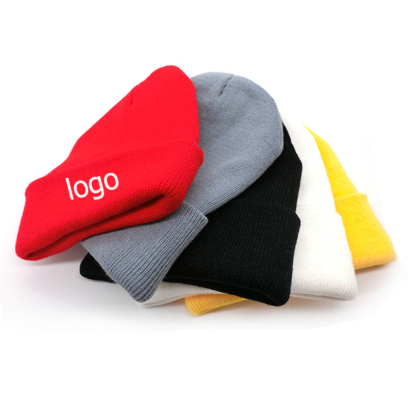 OEM manufacturer Double Lining Cap/Hat - 100% acrylic fashion unisex women men sport custom winter knitted hats with logo beanie hats warm ski hat and caps –  Wangjie