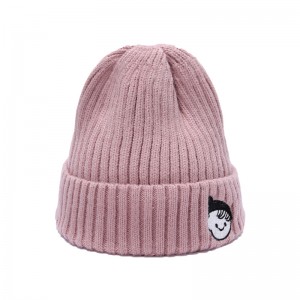 lovely kids beanies with custom embroidery logo