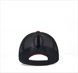 2022 New Baseball Cap Women′s Korean Version All-Match Black and Red Plaid Curved Brim Peaked Cap Mesh Cap