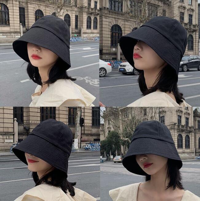 China Fisherman's hat women's summer thin black sunscreen hat all-match bucket  hat tide cover face sunshade hat manufacturers and suppliers