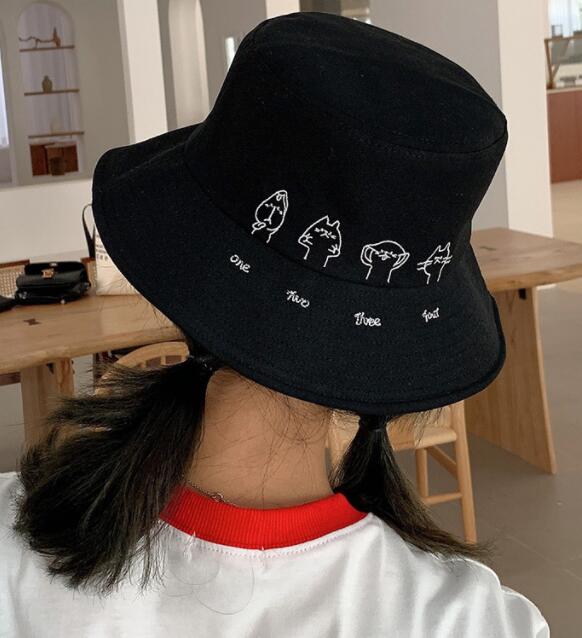 China Hat female summer wild net red fisherman hat female cute fashion cat  shade sunscreen cap manufacturers and suppliers