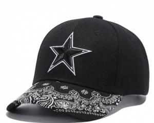 Embroidered star baseball cap