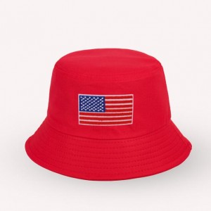 New American Flag Fisherman Hat Men’s Summer Student Casual Basin Hat Outdoor Sunscreen Sun Hat