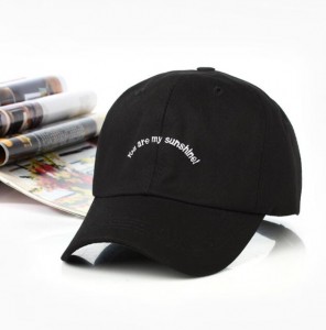 Young students hat men and women couple letters baseball cap
