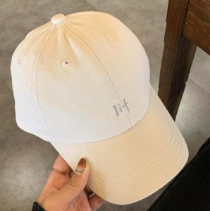 Peaked cap women’s summer face small wild hat soft top big head circumference black baseball cap