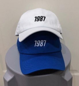 1987 letter embroidery peaked hat women’s summer all-match casual trendy men’s four seasons universal baseball cap