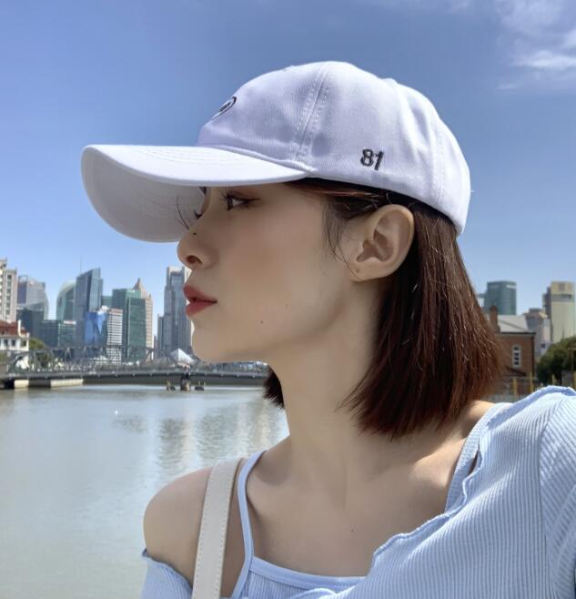 OEM Supply Double Sandwich Cap/Hat - Hat women’s peaked cap summer fashion all-match letter patch sun hat sunscreen sun hat –  Wangjie
