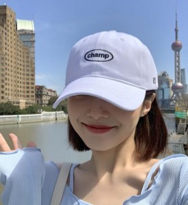 Hat women’s peaked cap summer fashion all-match letter patch sun hat sunscreen sun hat