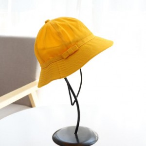 Fisherman hat female cute all-match parent-child hat basin hat cherry balls sunshade sunscreen small fresh yellow hat