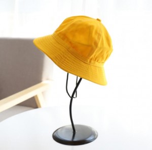 Fisherman hat female cute all-match parent-child hat basin hat cherry balls sunshade sunscreen small fresh yellow hat