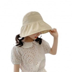Summer children’s empty top sun hat girls sunscreen folding large-brimmed sun hat baby anti-ultraviolet pot hat