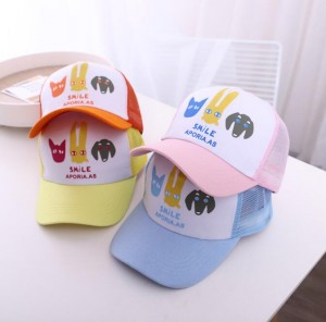 china supplier high quallity Baby shade cap spring and summer embroidery stitching mesh breathable shade hat travel baseball cap