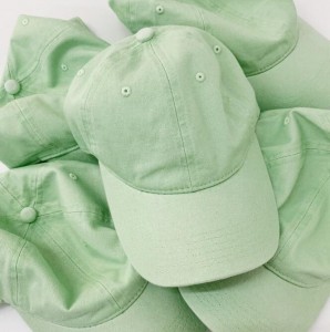 Hat female small fresh washed light plate mint green baseball cap soft top retro literary peaked cap shade spring and summer tide hat