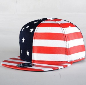 wholesale American flag hip-hop hat Korean version flat-brimmed hat men’s and women’s baseball cap personality hip-hop hat