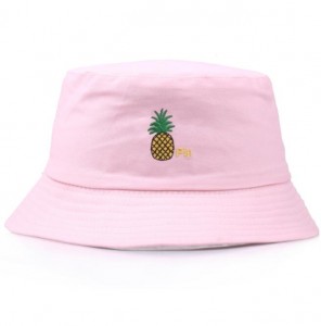 Hot selling hat spring and summer fruit pineapple double-sided wearing fisherman hat basin hat leisure travel sun hat
