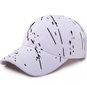 Peaked cap female graffiti full print hat men’s Korean fashion baseball cap spring and summer outdoor shade meteor cap for wholesale