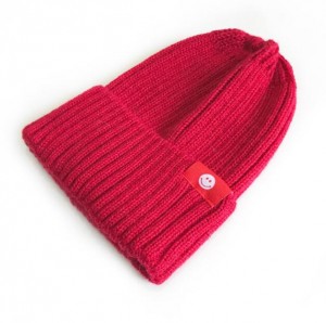 Adult new trend solid color small standard smiley knitted hat autumn and winter cute fashion trend wool hat