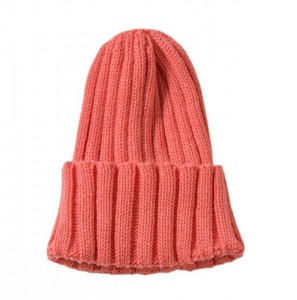 Children’s knitted hat parent-child simple autumn and winter new Korean fashion solid color boys and girls hats warm wool hats