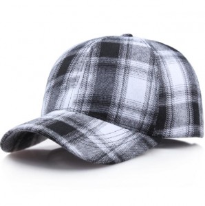Popular cotton black and red plaid cap men’s Korean hat foreign trade  autumn and winter baseball cap